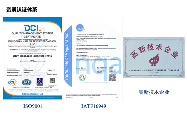 金而特资质证书